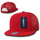 Decky Flat Bill Baseball Mesh Trucker 5 Panels Solid Camouflage Caps Hats-Serve The Flag 5 image