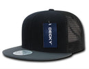 Decky Flat Bill Mesh Trucker Baseball 6 Panel Constructed Camo Two Tone Caps Hats-Serve The Flag 19 image