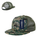 Decky Flat Bill Camouflage Cotton Foam Mesh Trucker Hats Caps Snapback Unisex-Serve The Flag 5 image