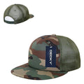 Decky Flat Bill Camouflage Cotton Foam Mesh Trucker Hats Caps Snapback Unisex-Serve The Flag