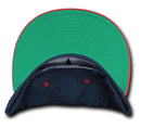 Decky Flat Bill Snapback Cotton Two Tone Baseball Green Under Visor Hats Caps-Serve The Flag 37 image