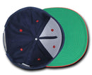 Decky Flat Bill Snapback Cotton Two Tone Baseball Green Under Visor Hats Caps-Serve The Flag 40 image