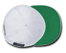 Decky Flat Bill Snapback Cotton Two Tone Baseball Green Under Visor Hats Caps-Serve The Flag 43 image