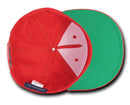 Decky Flat Bill Snapback Cotton Two Tone Baseball Green Under Visor Hats Caps-Serve The Flag 47 image