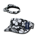 Decky Floral Flower Polo Visor Curved Bill Summer Sun Sports Golf Hook And Loop-Serve The Flag