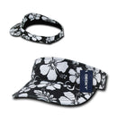 Decky Floral Flower Polo Visor Curved Bill Summer Sun Sports Golf Hook And Loop-Serve The Flag 3 image