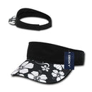 Decky Floral Flower Polo Visor Curved Bill Summer Sun Sports Golf Hook And Loop-Serve The Flag 2 image