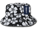 Decky Floral Polo Bucket Caps Hats-Serve The Flag 1 image