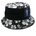 Decky Floral Polo Unconstructed Bucket Caps Hats-Serve The Flag