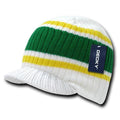 Decky Gi Campus Light Weight Beanies Striped Solid Caps Hats Visor Winter-Serve The Flag