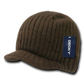Decky Gi Campus Light Weight Beanies Striped Solid Caps Hats Visor Winter-Serve The Flag