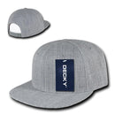 Decky Heather Grey Snapback Two Tone 6 Panel Retro Flat Bill Hats Caps-Serve The Flag 4 image