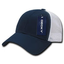 Decky Low Crown Mesh Golf 6 Panel Pre Curved Bill Dad Caps Hats-Serve The Flag 12 image