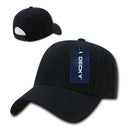 Decky Low Crown Plain Two Tone Curved Bill 6 Panel Dad Hats Caps-Serve The Flag 3 image