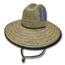 Decky Mat Paper Straw Lifeguard Cowboy Hats Caps Mens Womens Beach-Serve The Flag 1 image
