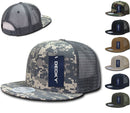 Decky Military Army Camo Acu Ripstop Flat Bill Trucker Cotton Hats Caps-Serve The Flag 2 image