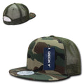 Decky Military Army Camo Acu Ripstop Flat Bill Trucker Cotton Hats Caps-Serve The Flag