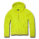 Decky Neon Yellow Full Zip Up Hoodie Hooded Sweatshirt Unisex-Serve The Flag 1 image
