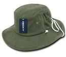 Decky Original Aussie Drawstring Boonie Bucket Fishing Outback Caps Hats-Serve The Flag 13 image