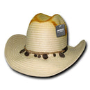 Decky Original Santa Fe Paper Braid Cowboy Hats One Size Mens Unisex-Serve The Flag 1 image