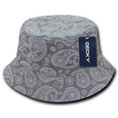 Decky Paisley Bandana Design Fitted Bucket Hats Caps Cotton Unisex-Serve The Flag 4 image