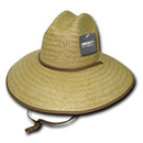 Decky Paper Straw Lifeguard Hats Cowboy Sombrero Soft Flap Mens Womens Beach-Serve The Flag 1 image