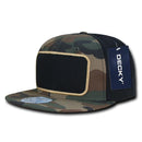 Decky Patch Snapbacks Flat Bill 6 Panel Camo Black Baseball Hats Caps Unisex-Serve The Flag 11 image