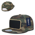 Decky Patch Snapbacks Flat Bill 6 Panel Camo Black Baseball Hats Caps Unisex-Serve The Flag