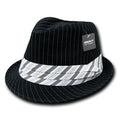 Decky Pinstriped Fedoras Caps Hats-Serve The Flag
