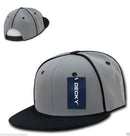 Decky Piped Crown Snapback Two Tone 6 Panel Flat Bill Hats Caps-Serve The Flag 15 image