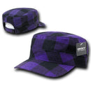 Decky Plaid Flannel Flat Top Bdu Gi Cadet Military Army Patrol Hats Caps-Serve The Flag 4 image