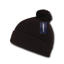 Decky Pom Pom Beanies Long Cuffed Soft Thick Warm Knitted Ski Caps Hats Unisex-Serve The Flag 12 image