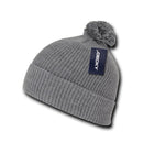 Decky Pom Pom Beanies Long Cuffed Soft Thick Warm Knitted Ski Caps Hats Unisex-Serve The Flag 14 image