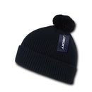 Decky Pom Pom Beanies Long Cuffed Soft Thick Warm Knitted Ski Caps Hats Unisex-Serve The Flag 7 image