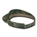 Decky Pre Curved Bill Camouflage Camo Golf Summer Sun Beach Acyrlic Visors-Serve The Flag 20 image