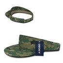 Decky Pre Curved Bill Camouflage Camo Golf Summer Sun Beach Acyrlic Visors-Serve The Flag 3 image