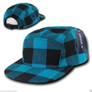 Decky Racer Jockey 5 Panel Biker Solid Plaid Camouflage Caps Hats-Serve The Flag 19 image