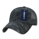 Decky Relaxed Camo 6 Panel Pre Curved Bill Trucker Baseball Caps Hats-Serve The Flag 14 image