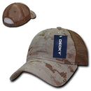 Decky Relaxed Camo 6 Panel Pre Curved Bill Trucker Baseball Caps Hats-Serve The Flag 4 image