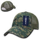 Decky Relaxed Camo 6 Panel Pre Curved Bill Trucker Baseball Caps Hats-Serve The Flag 7 image