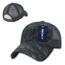 Decky Relaxed Camo 6 Panel Pre Curved Bill Trucker Baseball Caps Hats-Serve The Flag 5 image