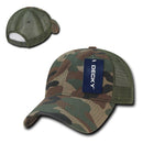 Decky Relaxed Camo 6 Panel Pre Curved Bill Trucker Baseball Caps Hats-Serve The Flag 9 image