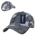 Decky Relaxed Cotton Camouflage Low Crown Pre Curved Bill Buckle Dad Caps Hats-Serve The Flag