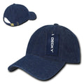 Decky Relaxed Heavy Duty Denim Low Crown Caps Hats-Serve The Flag