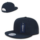 DECKY Rip Stop Flat Bill Trucker Hat - 100% Cotton With Mesh Back, Navy