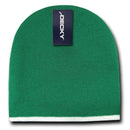 Decky Single Striped Two Tone Beanies Knitted Ski Skull Caps Hats Warm Winter-Serve The Flag 6 image