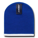 Decky Single Striped Two Tone Beanies Knitted Ski Skull Caps Hats Warm Winter-Serve The Flag 11 image