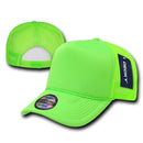 Decky Solid Plain Neon Foam Mesh Trucker Hats Caps Snapback Unisex-Serve The Flag 7 image