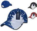 Decky Splat Paint Polo Cotton Sweatband Low Crown Dad Caps Hats-Serve The Flag 2 image