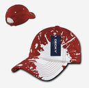 Decky Splat Paint Polo Cotton Sweatband Low Crown Dad Caps Hats-Serve The Flag 9 image